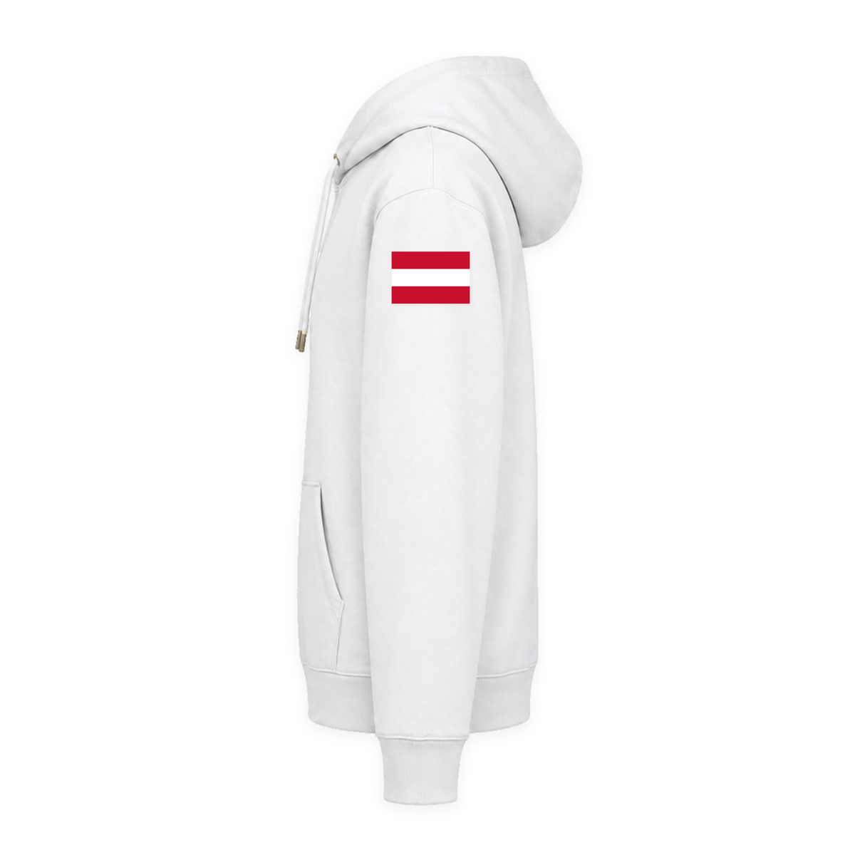 CF PureWork - Hoodie Premium Unisex - White - Linker Aermel
