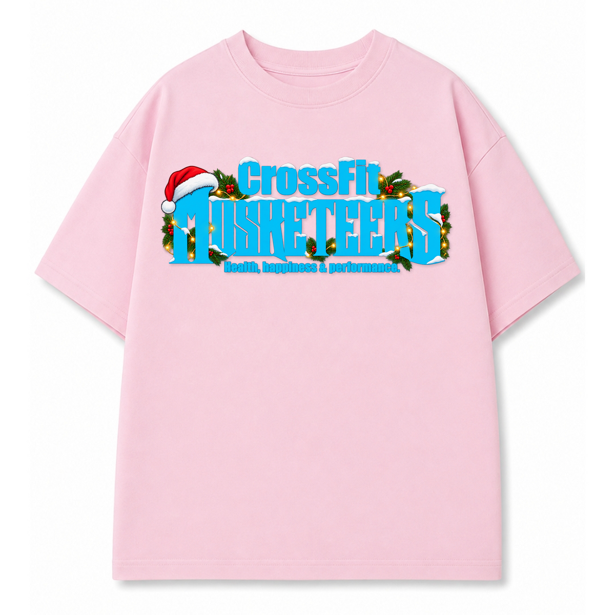 CF Musketeers - Xmas Collection Ladies Shirt Kids Oversized Tee - Soft Pink
