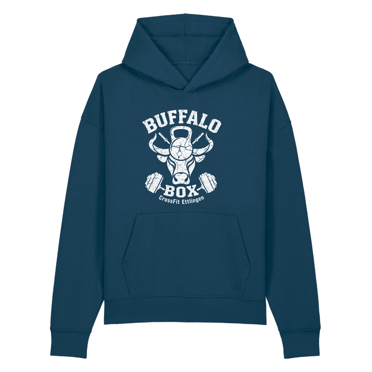 Buffalo Big Logo Premium Hoodie Chaser (o. Kordeln) - Deep Teal
