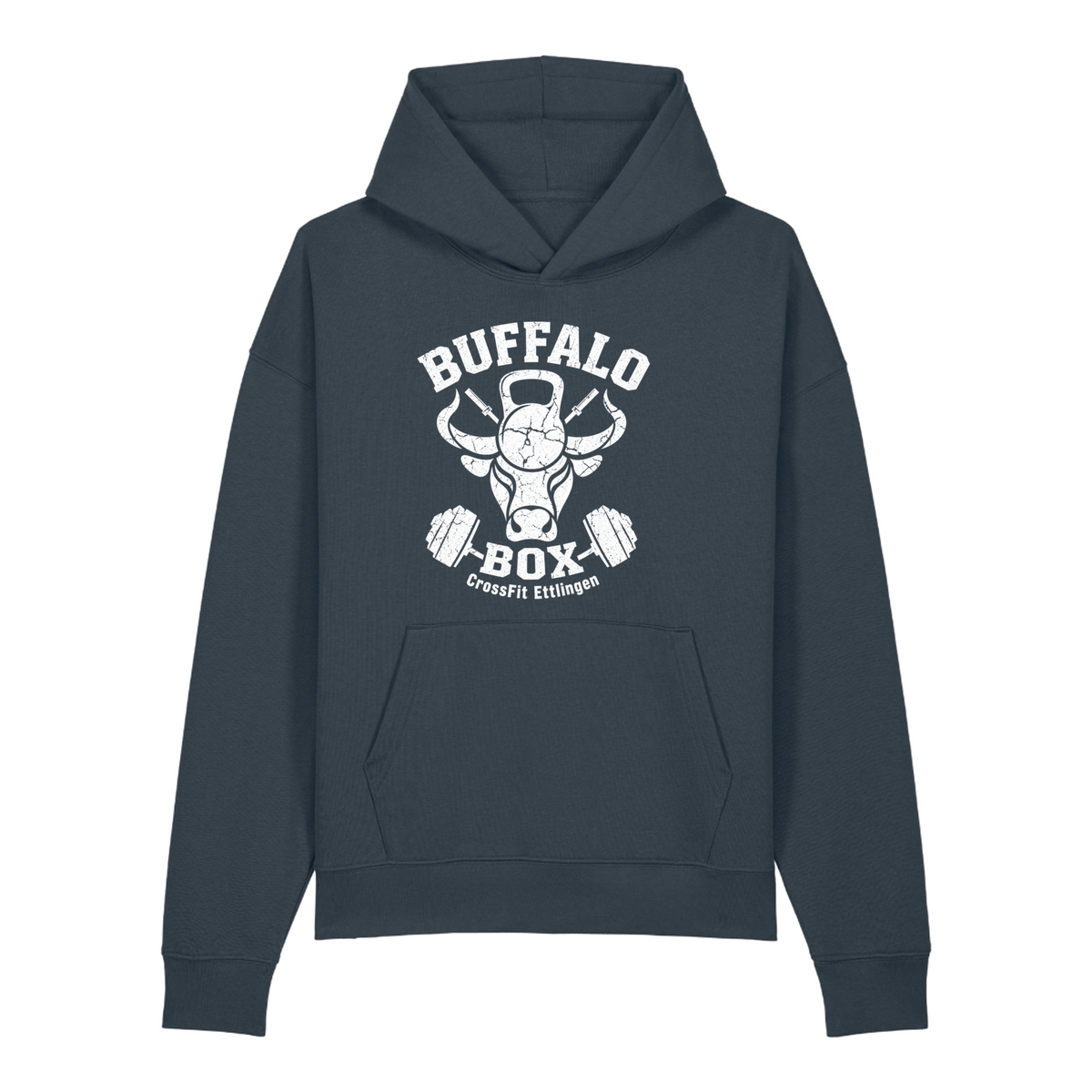 Buffalo Big Logo Premium Hoodie Chaser (o. Kordeln) - India Ink Grey