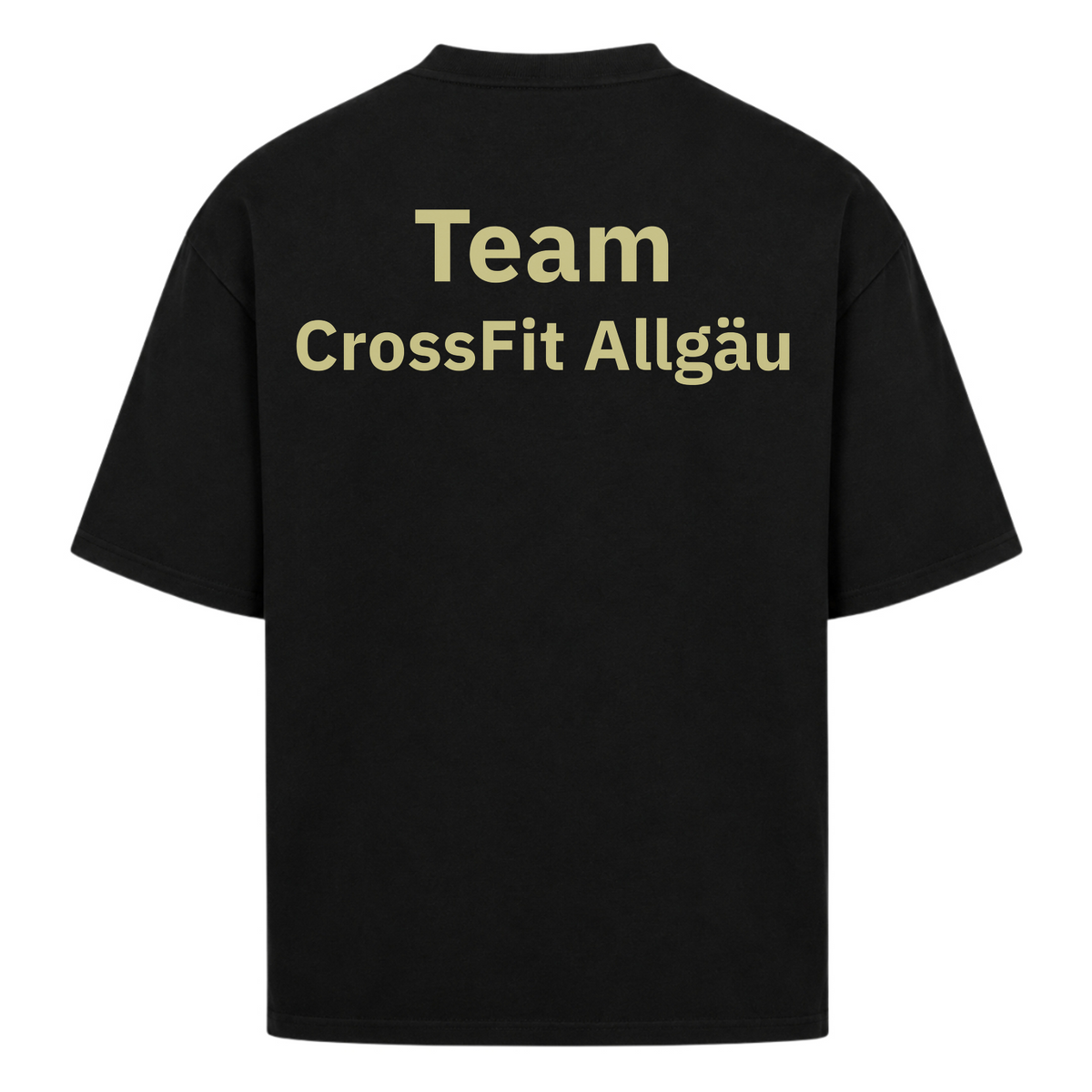 CrossFit Allgäu - Team Ladies Oversized Tee - Black - Rueckseite