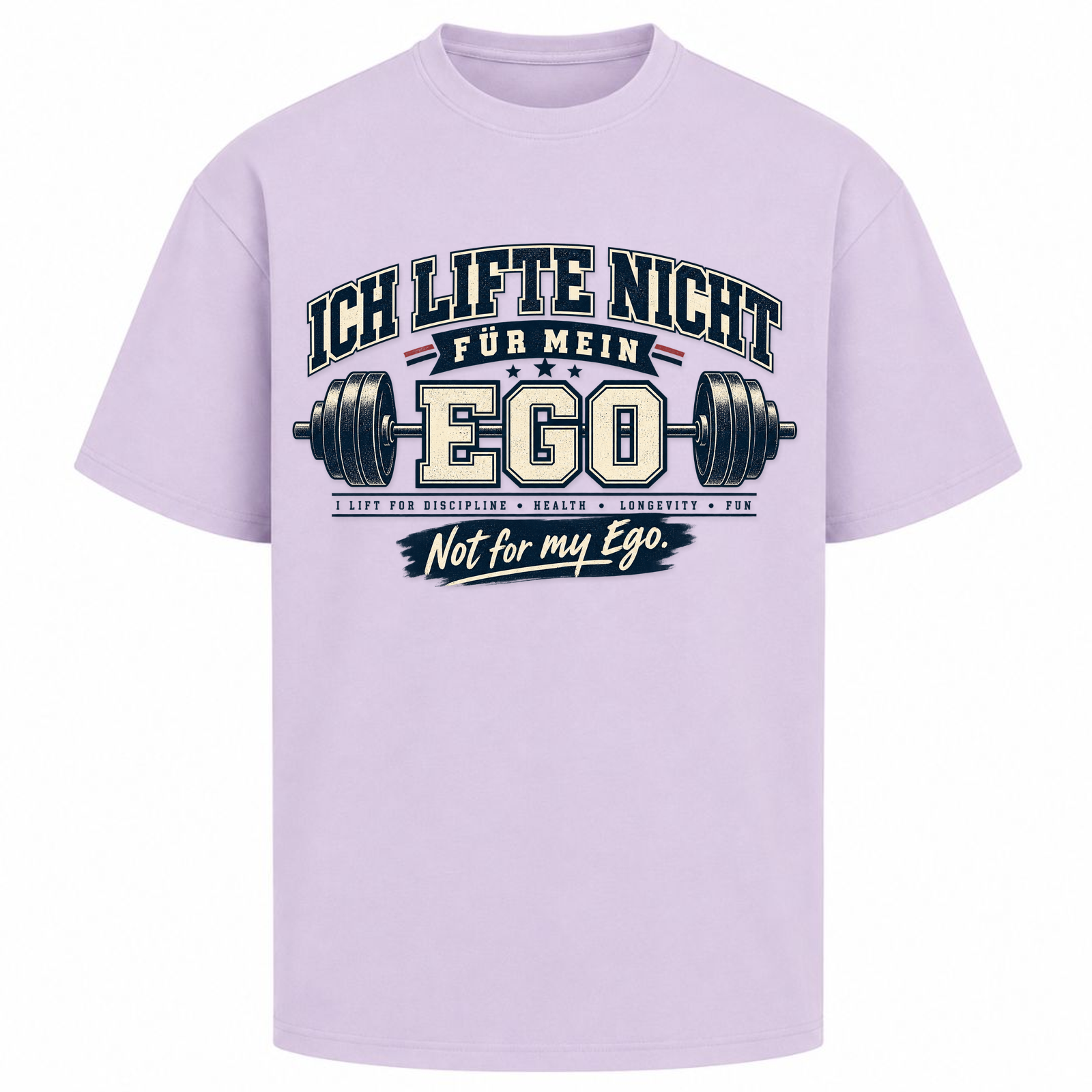 Lift not for Ego - Oversized Shirt - lilac