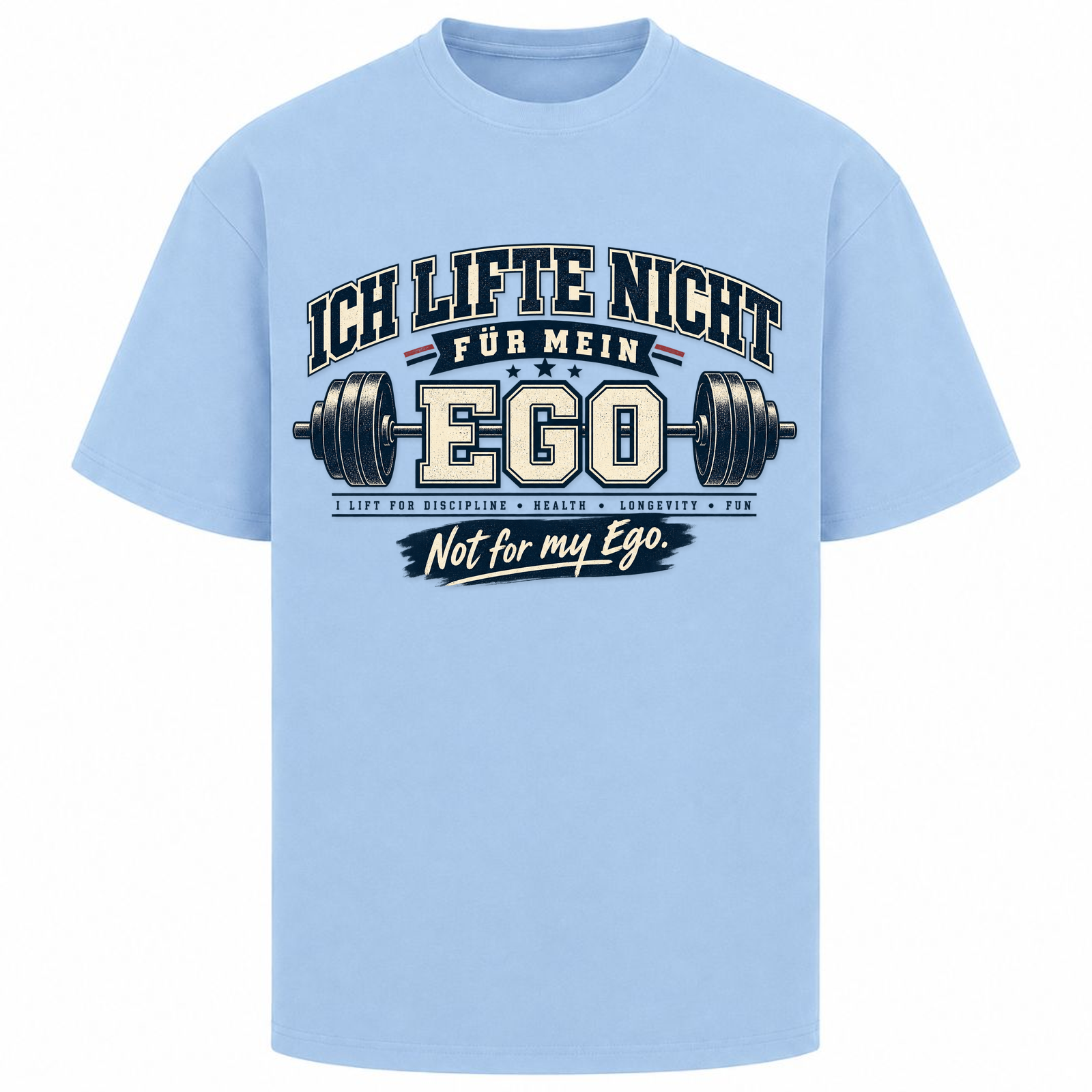 Lift not for Ego - Oversized Shirt - powder blue