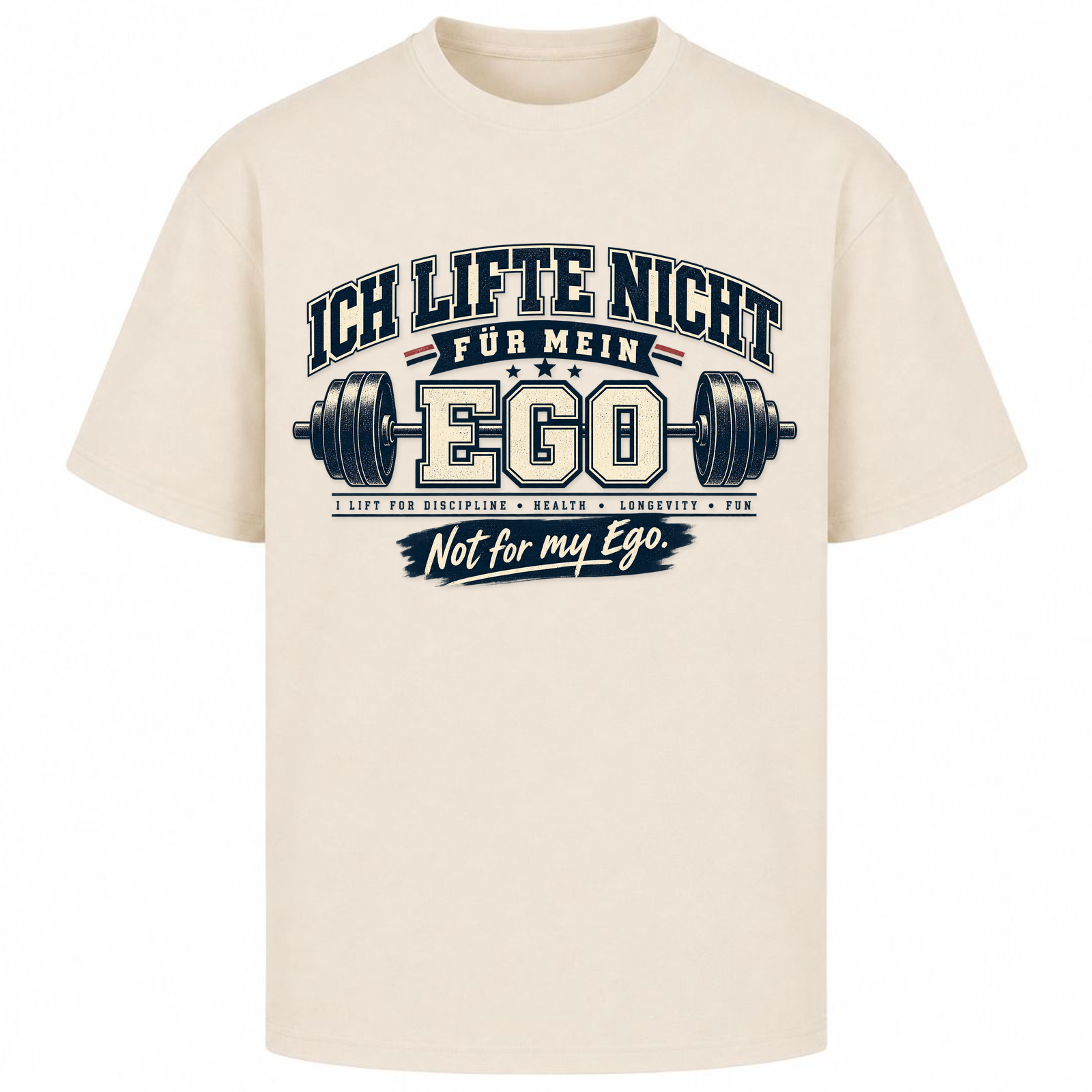 Lift not for Ego - Oversized Shirt - Sand